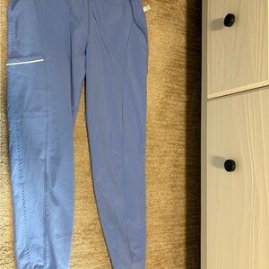 Blue scrub bottom and top